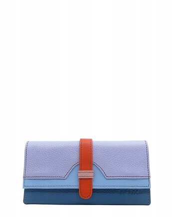 Portfel damski skórzany ze skrawków kolorowy przegródki na karty OLIVKA, Olivka Warsaw