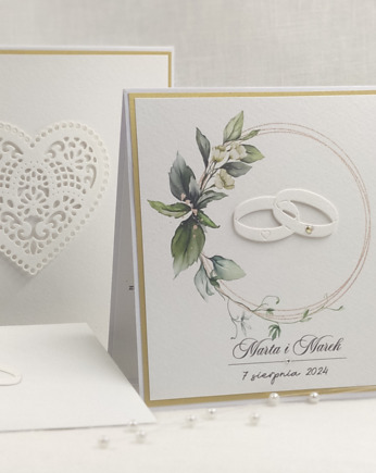 Kartka na ślub z pudełkiem i kopertą, WA 23C, Anna Art and Crafts