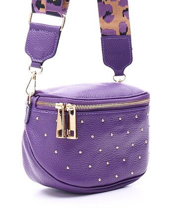 Torebka skórzana z ćwiekami (6569), BOSCCOLO