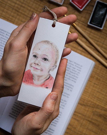 PortreTulki - Portret na zamówienie malowany na zakładce do książki, Z SZUFLAD UMYSŁU