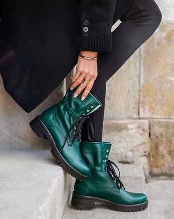 RĘCZNIE ROBIONE BOTKI ZAPATO 421 ZIELONY, Zapato