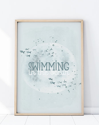Plakat Swimming P376, Yoko Design