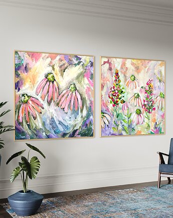 Zestaw obrazów 80x80 cm, Dorota Ferens