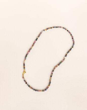 RUBINY i SZAFIRY pozłacane srebro / naszyjnik, Magdalena Paszkiewicz Jewellery