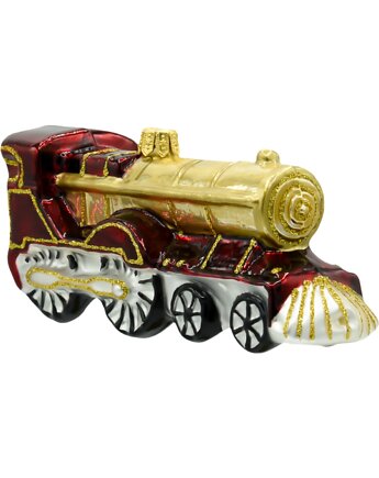 Bombka choinkowa: Lokomotywa retro: złota, Syn Bombkarza