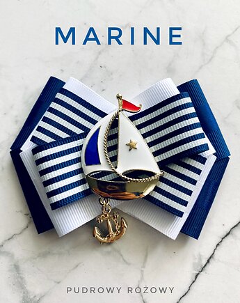 Brosza Marynarska / Żeglarska  Kolekcja MARINE  NEW, Pudrowy Różowy