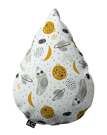 Poduszka Sweet Drop biało-szara, Yellow Tipi