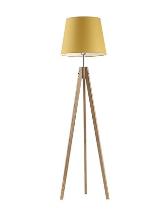 Elegancka lampa podłogowa z drewna na 3 nogach ARUBA, LYSNE