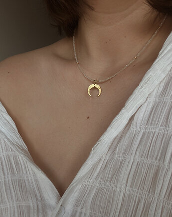 Naszyjnik Kamień Księżycowy i Księżyc, Chmolowska Jewellery