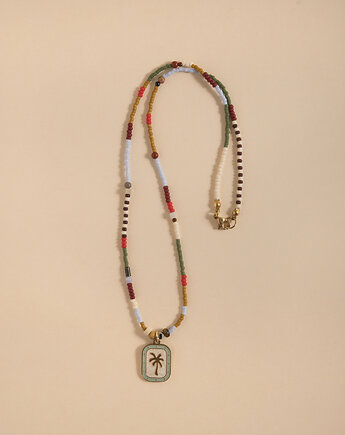 Boho naszyjnik z zawieszką, ech studio