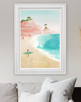 Portugalia surfing Algarve - plakat 50x70 cm, minimalmill