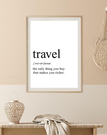 PLAKAT travel DEFINICJA PODRÓŻ, black dot studio
