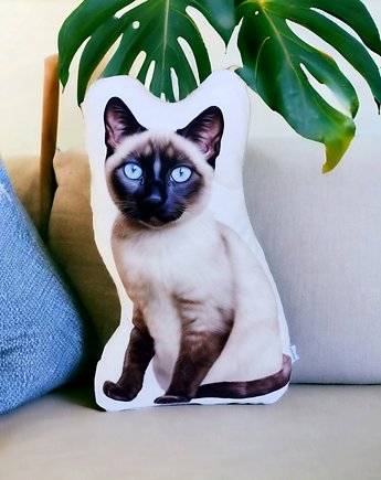 Poduszka kotek z kotkiem przytulanka kot syjamski, Uszyciuch