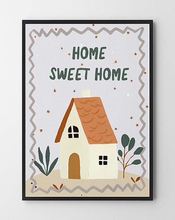 Home sweet home - plakat dla dzieci pokój dziecka, HOG STUDIO