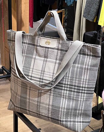 Shopper GMB krata jasna / srebrne okucia, Astrid Berlin