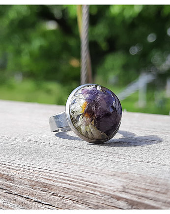 Mały pierścionek z kwiatami, Figa handmade accessories
