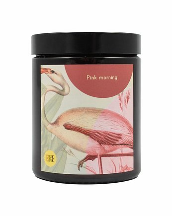 Świeca sojowa Różowy poranek 180ml, KABAK