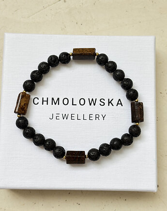 Bransoletka męska Bronzyt, Chmolowska Jewellery
