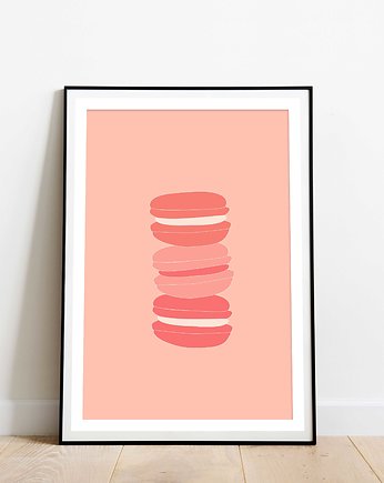 "Macaroons"- Nowoczesna Grafika Ścienna, holi craft