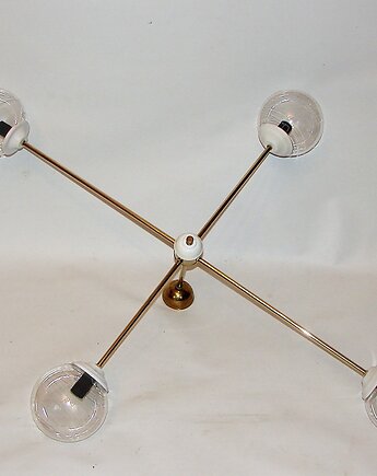 Minimalistyczny żyrandol mid-century lata 60., Relikt design