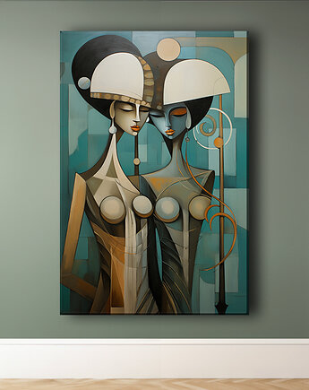 Oblicza Innych Wymiarów - Obraz na płótnie - Druk Blejtrama - Surrealizm #11, Black Sapphire Art