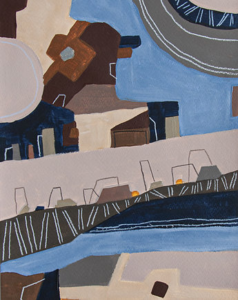 ORYGINAŁ. Obraz na papierze - 21x30cm, Gosia Sendlewska