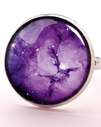 Pierścionek FIOLETOWA NEBULA, EGGinEGG