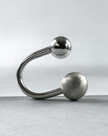 Mały, regulowany pierścionek z kulkami 12 mm i 9 mm, SHAMBALA