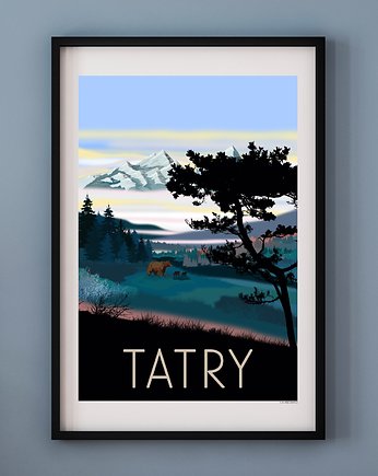 Plakat TATRY, A. W. WIĘCKIEWICZ