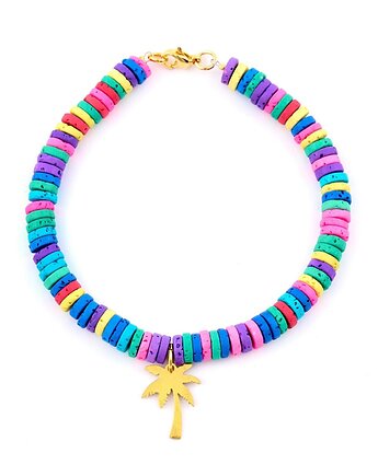 Bransoletka barwiona Lawa wulkaniczna (z zawieszką), Kulka Bransoletki