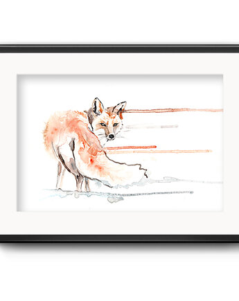 Lisek, 21x30cm, A4, JUST ILUST Justyna Małczak