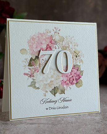 Personalizowany zestaw na 70. urodziny - Kolekcja Jubileuszowa, BH 75a, Anna Art and Crafts