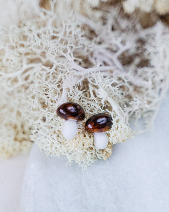 Kolczyki porcelanowe FUNGI, rękoczyny