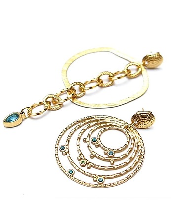 Kolczyki pozłacane Alloys Collection  /Odd/ - Circle vol. 9, KiKa pracownia