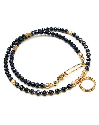 Szafiry vol. 7w /choker/ - naszyjnik /Szlachetna kolekcja/, KiKa pracownia