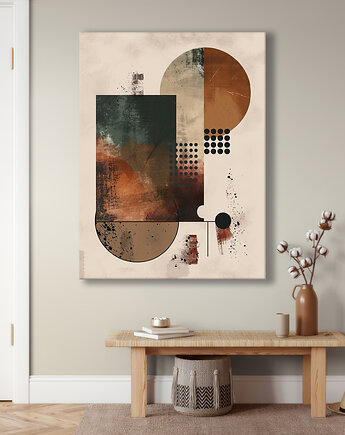 Geometria natury - Obraz na płótnie - Druk Blejtrama, Minimalizm, Loft #55, Black Sapphire Art
