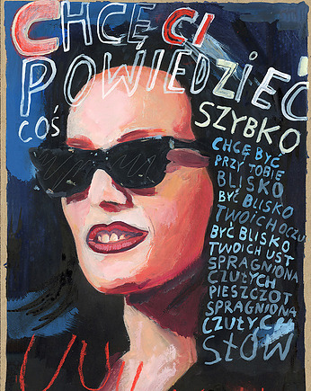 KORA Plakat muzyczny Polska Gwiazda portret prezent rocznica dla fana, BEATNIK illustration