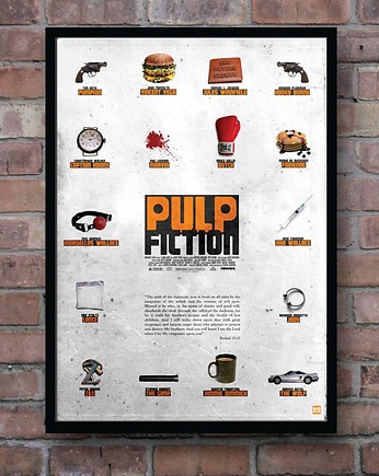 Plakat Pulp Fiction, minimalmill