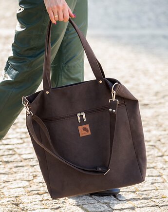 Torba "TOTE BAG" w kolorze  Brunatnym, Karolina Audycka