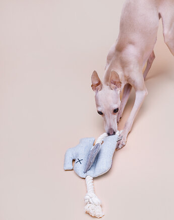 Pluszowa zabawka dla psa z liną słoń EMMA, Lillabel Pet Brand
