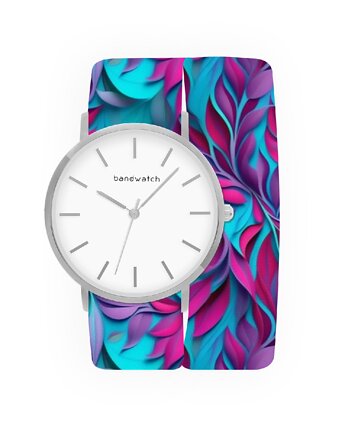 Zegarek damski wiązany - Glow Tangle - Tarcza Srebrna, Bandwatch