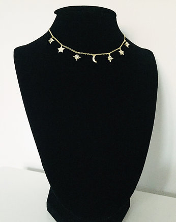 Pozłacany choker z zawieszkami, VENA Jewellery