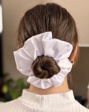 Big scrunchie Biała, wu handmade