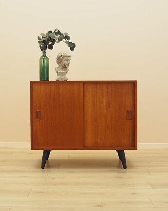Szafka tekowa, duński design, lata 70, produkcja: Dania, Przetwory design