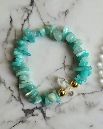 Bransoletka amazonit Lazur, AFRODITTE COLLECTION