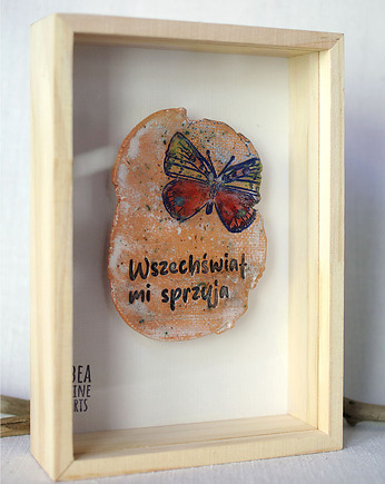 Wszechświat mi sprzyja, dekor w ramce, Bea Fine Arts