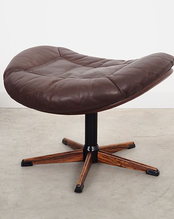 Podnóżek skórzany, duński design, lata 60, designer: H.W. Klein, Przetwory design