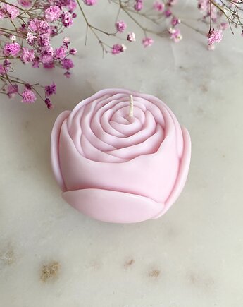 Świeca sojowa dekoracyjna "Flower" 58x40mm różowa, Coccola JEWELLERY