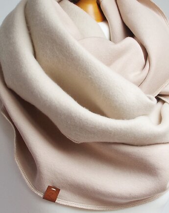 Gruby komin dresowy, zimowy komin damski, szalik na zimę, Pracownia Rękodzieła Zolla