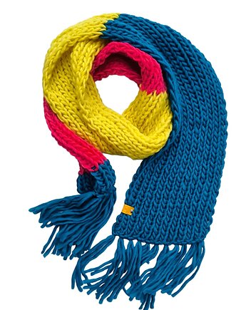 Wełniany szal z wełny peruwiańskiej PERUVIAN WOOLY, sploteka